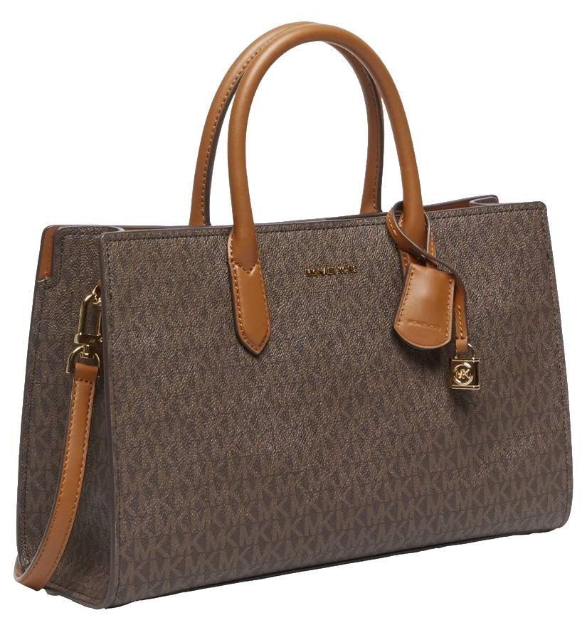 Torebka damska MICHAEL KORS shopper brązowa skórzana do ręki na ramię