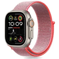 Akcesoria do smartwatchy - Pasek TECH-PROTECT Nylon do Apple Watch 6/7/8/9/10/SE (40/41/42mm) Różowy - miniaturka - grafika 1