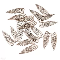 Dekoratorstwo - KSZTAŁTY Z DREWNA SKRZYDŁA 6 CM 9 szt. - miniaturka - grafika 1