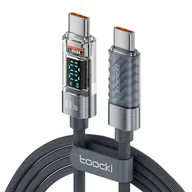 Kable - Kabel USB-C do USB-C Toocki, 1m, 100W (szary) - miniaturka - grafika 1