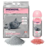 Żwirek dla kotów - PREMIERE Excellent Puder dla niemowląt Żwirek zbrylający 12 kg z dezodorantem - miniaturka - grafika 1