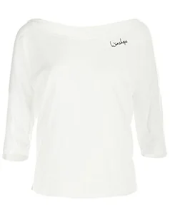 WINSHAPE WINSHAPE damska koszulka Dance Style, fitness, czas wolny, sport, joga, trening, 3/4 ramiona, waniliowo-biała, M MCS001-VANILLA WEISS-M - Koszulki i topy damskie - miniaturka - grafika 1