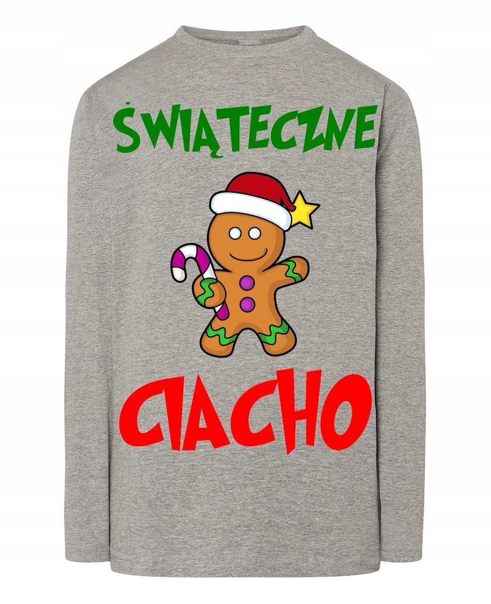 Longsleeve męski Świąteczne Ciacho Idealny Prezent Święta r.XS