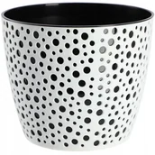 Donice - Doniczka Osłonka Okrągła Na Kwiaty Czarna 17Cm - miniaturka - grafika 1