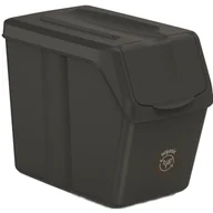 Kosze na śmieci - ŚMIETNIK KOSZE NA ŚMIECI 20 L SORTIBOX SET5 SZT.CZARNY - miniaturka - grafika 1