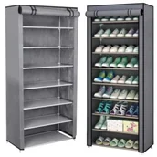 Szafki na buty - Szafa tekstylna składana na buty, zamykana 9 półek - miniaturka - grafika 1