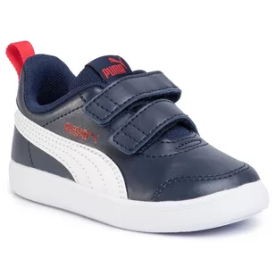 Puma Sneakersy Courtflex V2 V Inf 371544 01 Peacoart/High Risk Red - Sneakersy damskie - miniaturka - grafika 1