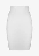 Bielizna nocna - Półhalka damska gładka dopasowana w kolorze ohh white Nessa Poupee Marilyn - POUPEE - miniaturka - grafika 1
