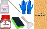Środki do obuwia i ubrań - BANANOWY 10 Renoskór ZESTAW DO RENOWACJI SKÓRY LICOWEJ Farba Zmywacz Pędzel - miniaturka - grafika 1