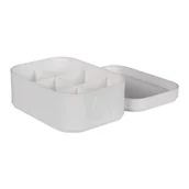 Pojemniki łazienkowe - Organizer CLOE przegródka 15 x 11 x 7 cm biały - miniaturka - grafika 1