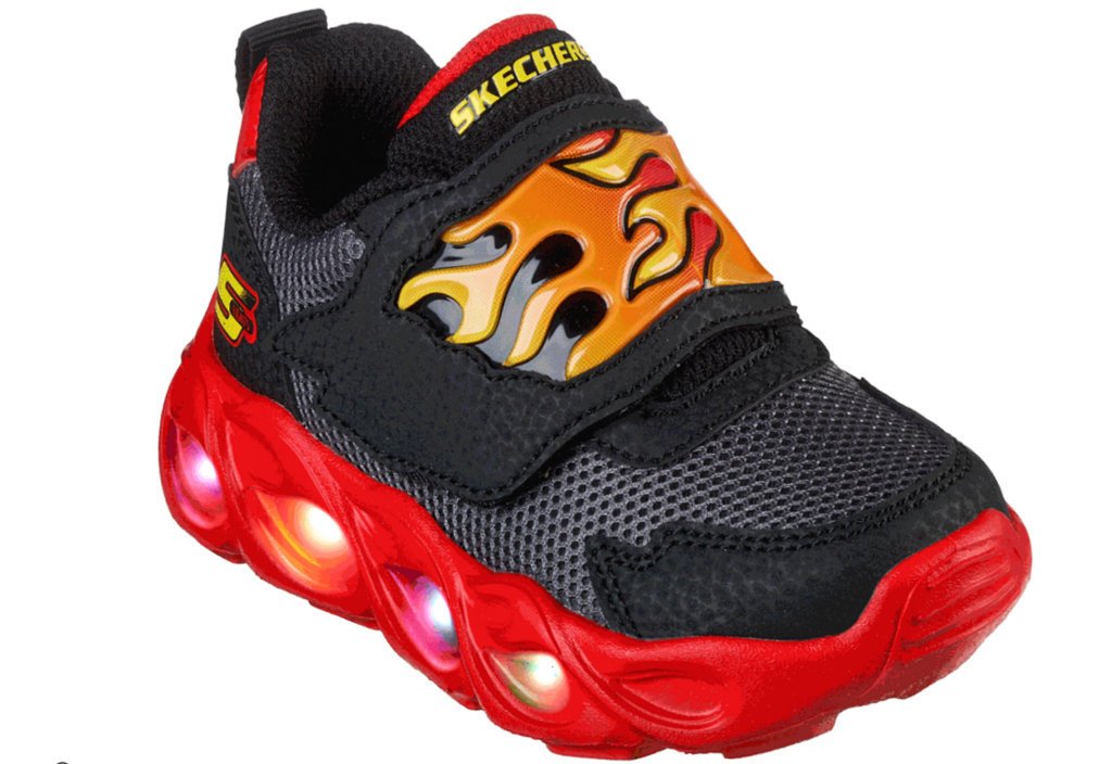 Buty dziecięce SKECHERS THERMO FLASH FLAME FLOW (400104N-BKRD )-24