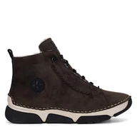 Botki damskie - Botki Rieker 45912-25 Brązowy - miniaturka - grafika 1