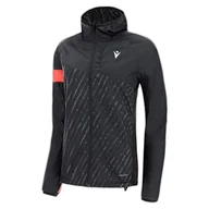 Kurtki damskie - Macron Damska kurtka wiatroszczelna Run Scc Doris Reflex W-Break Light JKT Blk/Ncor Wmn, czarna, S - miniaturka - grafika 1