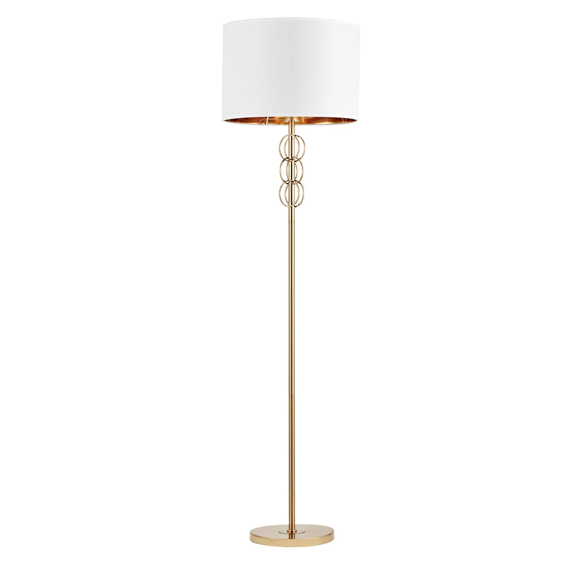 Lumina Deco Deco LAMPA PODŁOGOWA STOJĄCA BIAŁO-MOSIĘŻNA AZZARIA DECO LDF 5523 (MD+WT)