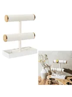 Biżuteria - akcesoria - The Concept Factory Stojak na biżuterię w kolorze złoto-kremowym - miniaturka - grafika 1