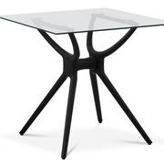 FROMM_STARCK Stół - kwadratowy - 80 x 80 cm - szklany blat FROMM STRACK 10260324 STAR_DESK_35 10260324 STAR_DESK_35