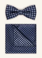 Krawaty i muchy męskie - Olymp Zestaw: Mucha Z Poszetką blau - miniaturka - grafika 1