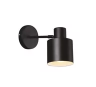 Lampy ścienne - Maxlight Kinkiet LAMPA ścienna BLACK W0188 metalowa OPRAWA reflektorowa czarna - miniaturka - grafika 1