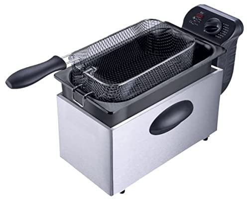 LITTLE BALANCE 8521 Happy Frites Tradytion, frytkownica elektryczna, wyjmowany zbiornik, 3 l, moc 2000 W, stal nierdzewna