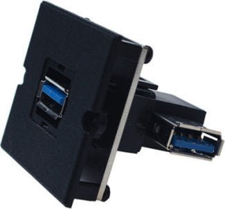 Bachmann Ramka BACHMANN 1xUSB 3.0, wyjście boczne 90
