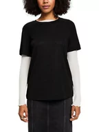 Koszulki i topy damskie - ESPRIT Koszulka w kolorze czarnym - miniaturka - grafika 1