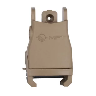 MFT - Celownik przeziernikowy Back Up Polymer Flip Up Rear Sight - Scorched Dark Earth - BUPSWR-SDE - Amunicja i osprzęt ASG - miniaturka - grafika 4