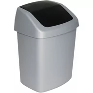 Kosze na śmieci - Kosz na śmieci Curver Swing Top ciemnoszary 15L - miniaturka - grafika 1