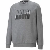 Bluzy sportowe męskie - Bluza sportowa męska Puma Power Logo - miniaturka - grafika 1