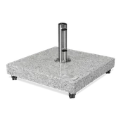 Parasole ogrodowe - Mobilny stojak na parasole 140 kg - granitowy z kółkami - miniaturka - grafika 1