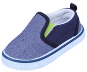 Buty dla chłopców - Jasnogranatowe, wsuwane trampki chłopięce, rozmiar 20 - miniaturka - grafika 1