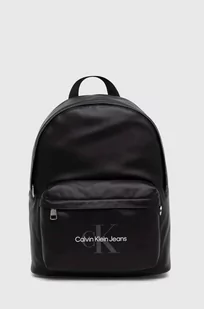 Calvin Klein Jeans plecak męski kolor czarny duży gładki - Plecaki - miniaturka - grafika 1