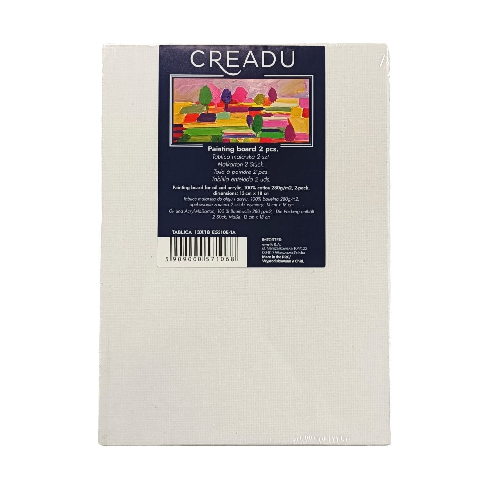 Creadu, Tablica malarska 2 szt, 13x18cm 2 szt