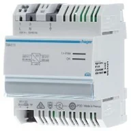 Gniazdka elektryczne - Hager Polo KNX Zasilacz Tebis TX, 30V DC 320mA TXA111 TXA111 - miniaturka - grafika 1