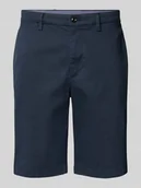 Spodenki męskie - Szorty o kroju regular fit z fakturowanym wzorem model ‘HARLEM’ - miniaturka - grafika 1