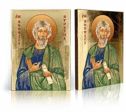 Ikona religijna Święty Andrzej Apostoł - Ikony i obrazy sakralne - miniaturka - grafika 1