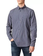 Koszule męskie - camel active Koszula męska, niebieski (Night Blue), XL - miniaturka - grafika 1