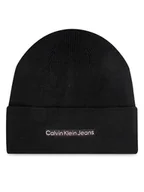 Czapki damskie - Calvin Klein Czapka Inst Embro K60K612651 Czarny - miniaturka - grafika 1