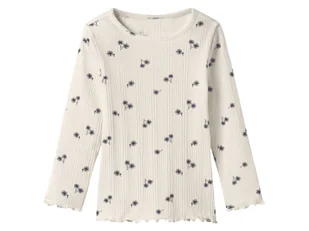 lupilu® Koszulka dziecięca z długim rękawem (Biały, 110/116) - Bluzki dla dziewczynek - miniaturka - grafika 1