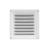 Kratki wentylacyjne - Kratka wentylacyjna 150 x 150 mm do wentylacji wewnętrznej i zewnętrznej, biała (1 szt.) - miniaturka - grafika 1