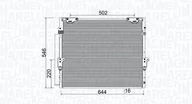 Chłodnice - Chłodnica klimatyzacji MAGNETI MARELLI BC926 88460-60400 z osuszaczem - miniaturka - grafika 1