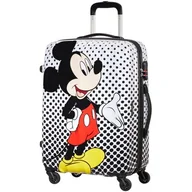 Walizki - Walizka AMERICAN TOURISTER Disney Mickey Mouse 65 cm Czarno-biały - miniaturka - grafika 1