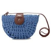 Torebki damskie - Torebka damska XTI 184430 B.RAFIA. JEANS - miniaturka - grafika 1