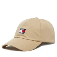 Czapki męskie - Czapka z daszkiem Tommy Jeans Heritage Core Cap AM0AM12933 Beżowy - miniaturka - grafika 1