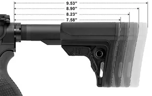 UTG - Kolba AR 15 Pro Ops Ready S4 Mil-Spec - Czarna - RBUS4BMS - Osprzęt do wiatrówek - miniaturka - grafika 10