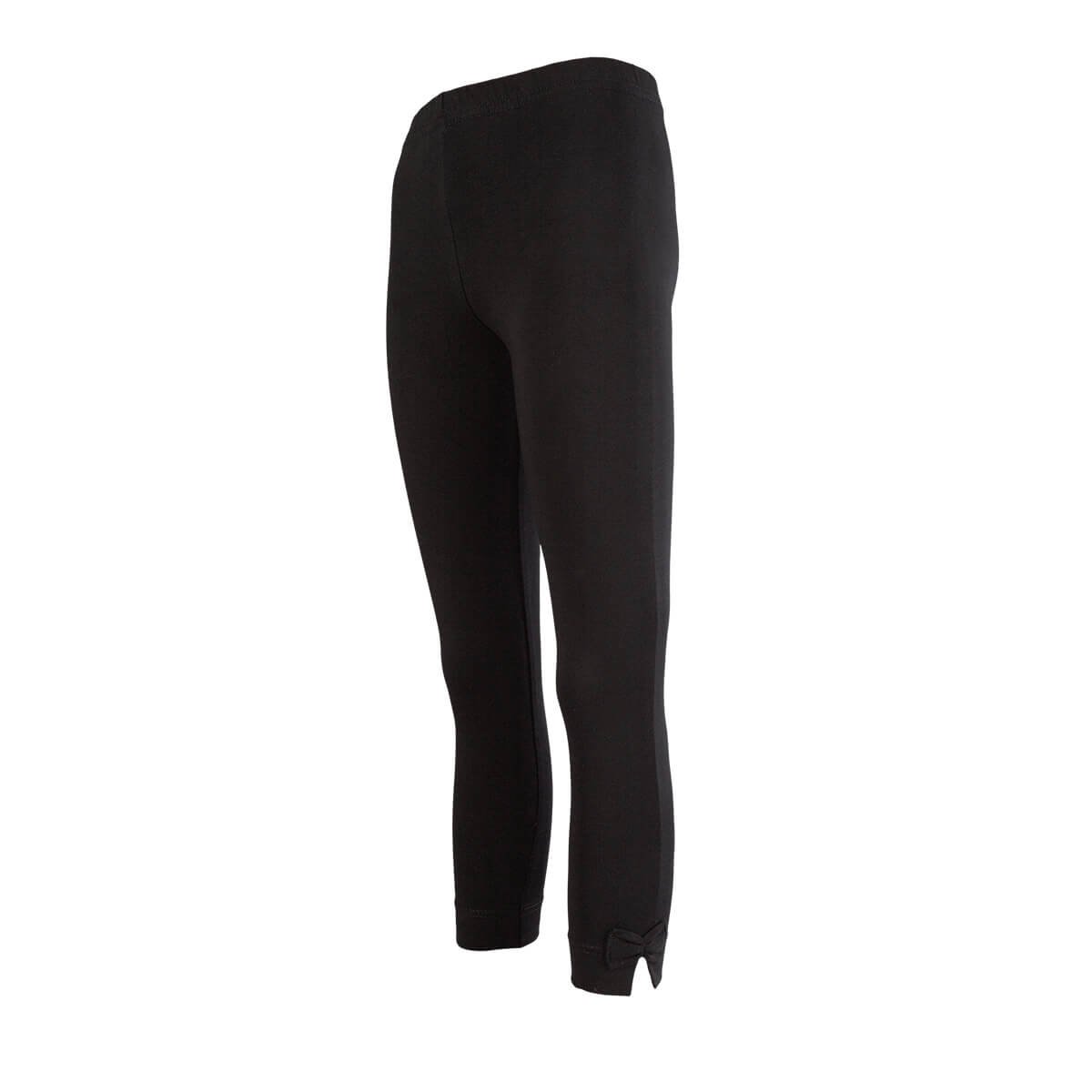 Legginsy dziewczęce, kokardki, czarne, Tup Tup