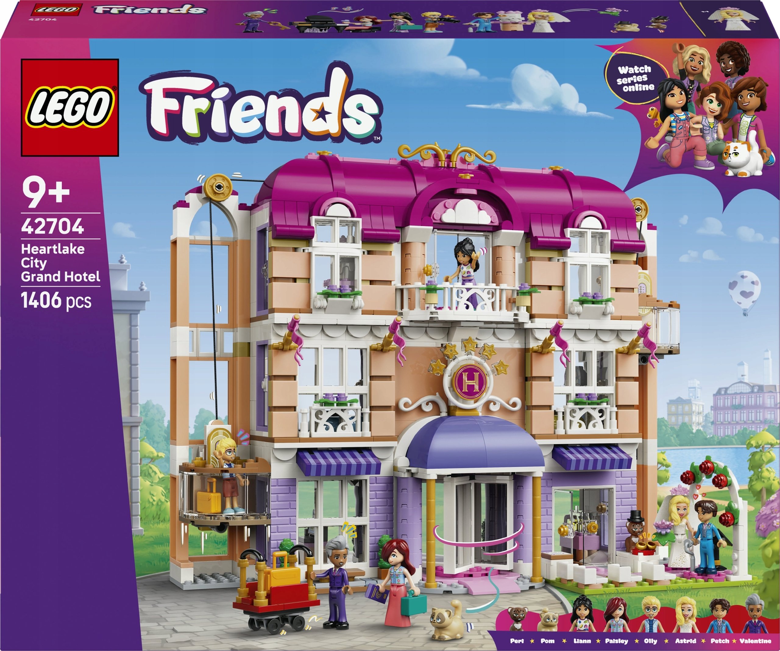 LEGO 42704 Friends Grand Hotel w Mieście Heartlake