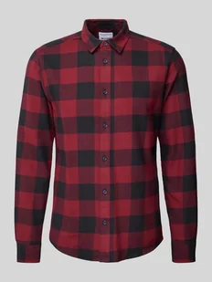 Koszula casualowa o kroju slim fit ze wzorem w kratkę - Koszule męskie - miniaturka - grafika 1