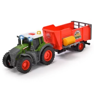 DICKIE Farm Traktor z przyczepą 26 cm 373-4001 - Samochody i pojazdy dla dzieci - miniaturka - grafika 2