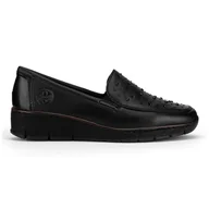 Półbuty damskie - Mokasyn Rieker 53752-00 - miniaturka - grafika 1