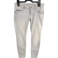Spodnie męskie - Calvin Klein Męskie Wygodne Jeansowe Stylowe Szare Rozmiar 27/30 - miniaturka - grafika 1